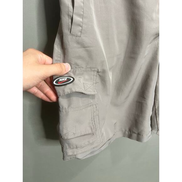 Nike Swim Sz L Shorts Light Orewood Brown Lined Pockets Stretch Comfort - Picture 16 of 16